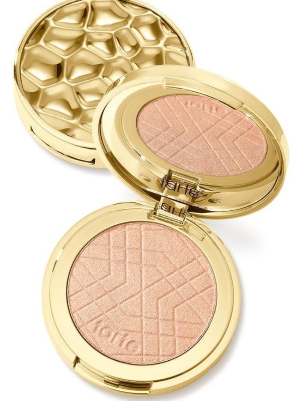 tarte Amazonian Clay Shimmering Light Champagne Glow Highlighter Compact- NWT